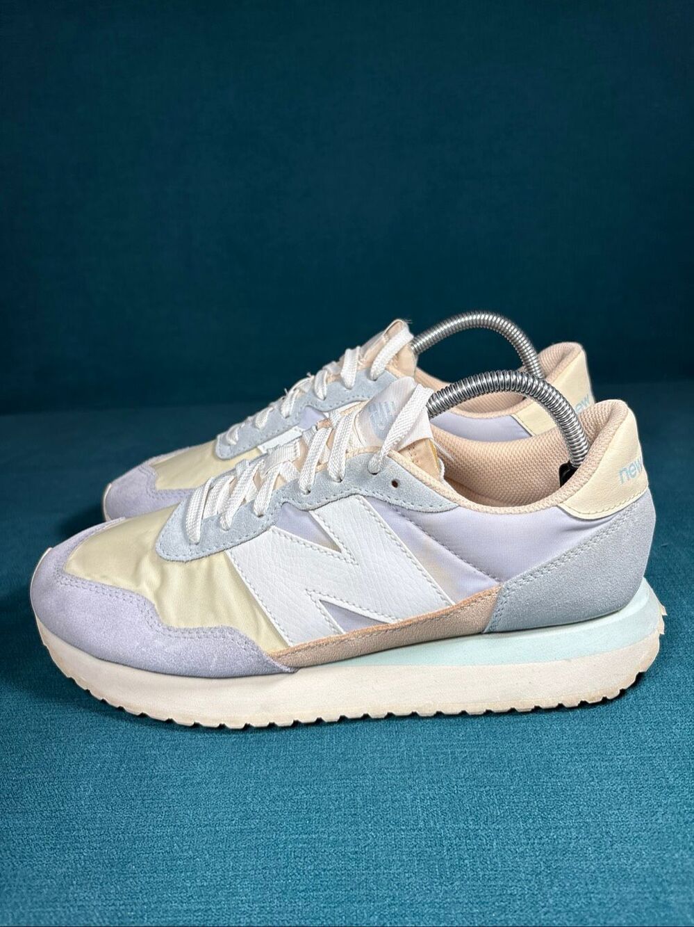 New Balance 237 Womens 10 Pastel Blue Purple Suede Sneakers WS237PC